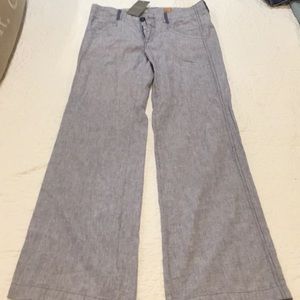 Anthropologie Lightweight soft navy wide/flare